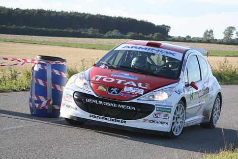 Karl-Aage Jensen og Freddy Pedersen skal forsvare deres aktuelle føring i Danmarksmesterskabet i rally.